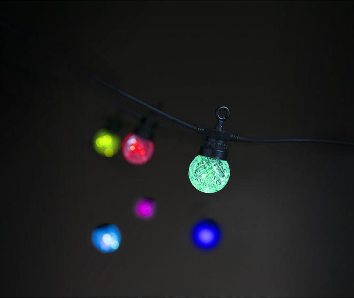 Actual product image Nordic Smartlight Lite Bulb Moments 12m Smart Outdoor Light Chain - 25 x Globe Facets (1.20 m)