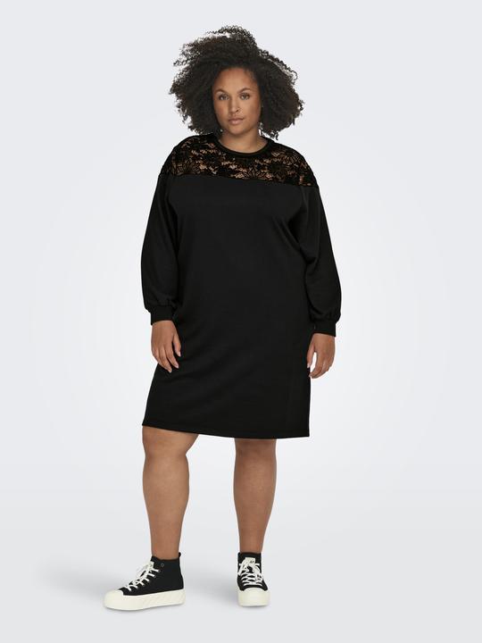 Image du produit Only Robe curvy en dentelle à manches longues (M)