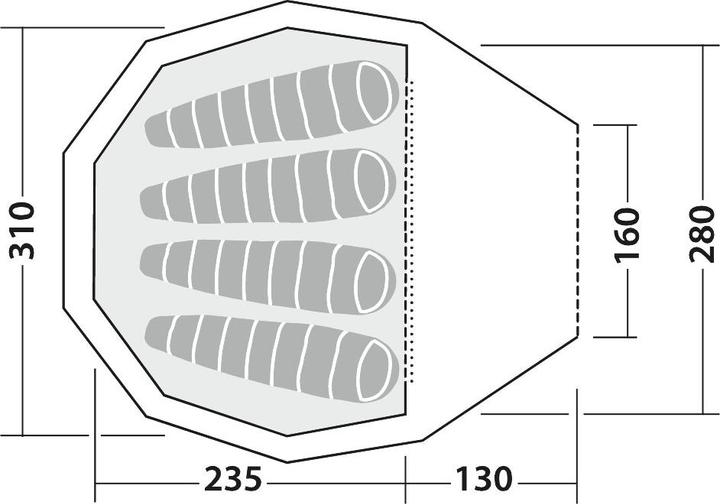 Produktbild Robens Green Cone TP (5.90 kg, 4 Personen)