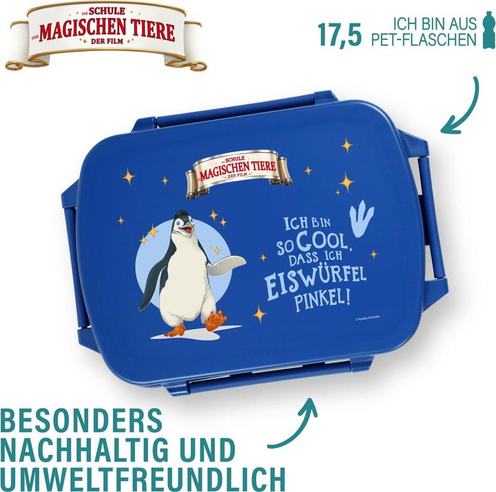 Produktbild Awave Die Schule der Magischen Tiere Brotdose Snackbox, aus rPET | blau, Juri