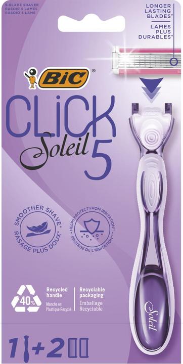 Bic Click 5 Soleil Nachfüllbarer Damenrasierer-Set (2 x)