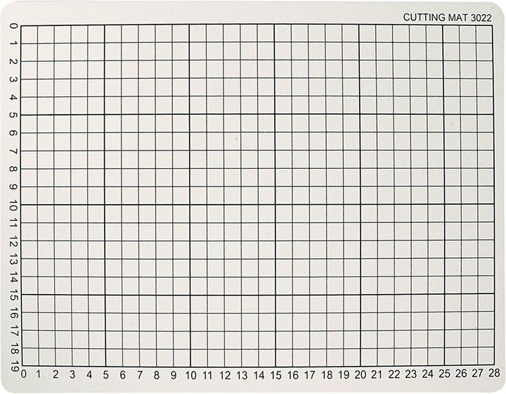 Creativ Company Snijmat Rubber met Rasterlijnen, 22x30cm (22 x 30 cm)