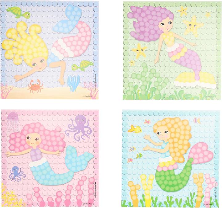 Produktbild PlayMais Mosaikkarten Dekorieren Traum Meerjungfrau