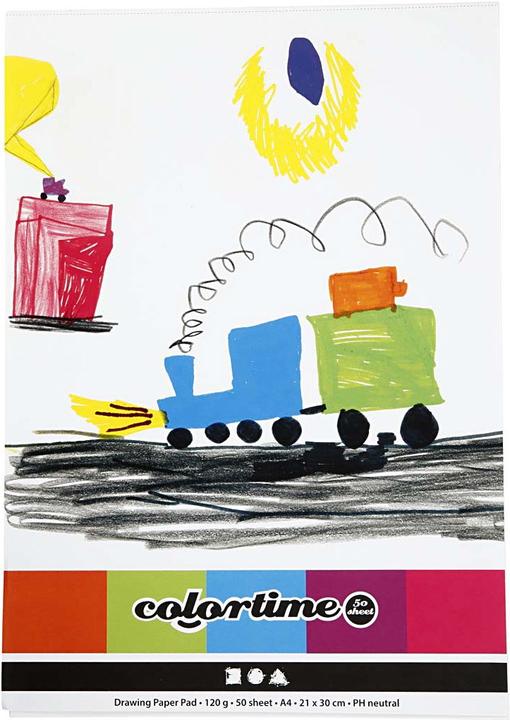 Image du produit Creativ Company Tekenblok Wit A4 120gr, 50 velles (A4)