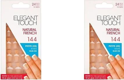 Image du produit Elegant Touch Natural French Bare 144 Xs (Ongles artificiels, Beige)