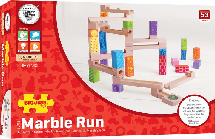 Actual product image Bigjigs Houten Knikkerbaan, 53dlg.