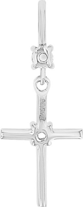 Produktbild Amor Anhänger für Damen, 925 Sterling Silber, Zirkonia synth. | Kreuz (Silber 925)