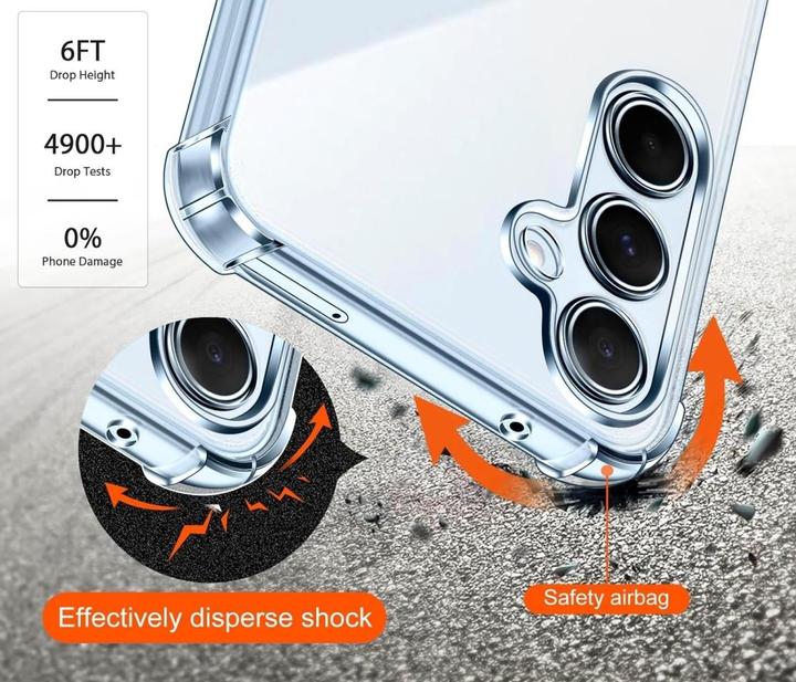 Actual product image Screenguard Crystal Soft Airbag Bumper (Samsung Galaxy A35)