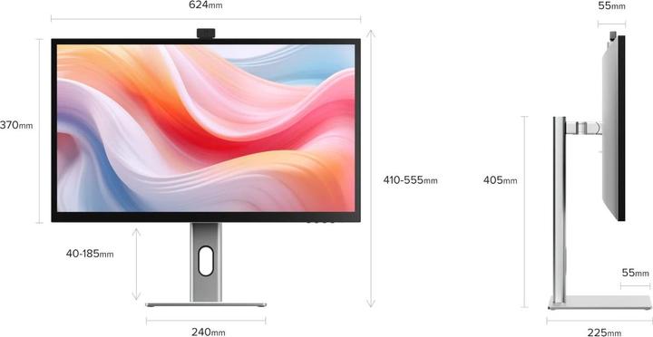 Immagine prodotto Alogic Clarity Pro + Webcam e PD USB C (3840 x 2160 pixel, 27")