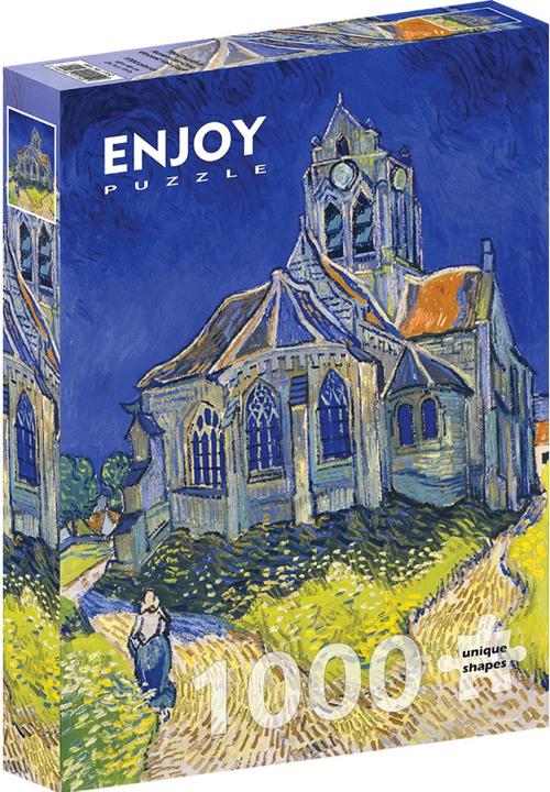 Enjoy Puzzle ENJOY-1152 - Vincent Van Gogh: La chiesa di Auvers-sur-Oise, puzzle, 1000 pezzi (1000 pezzi)