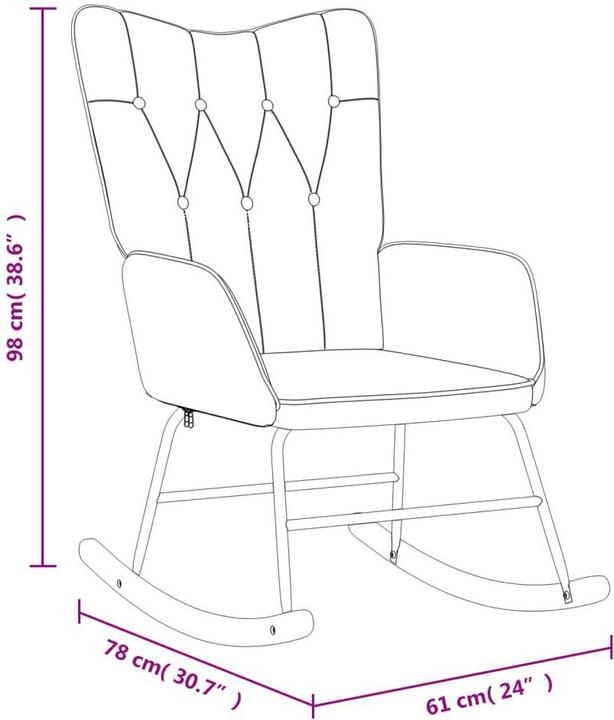 Produktbild VidaXL Schaukelstuhl
