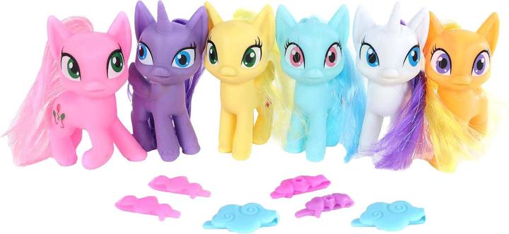 Actual product image Einhornfigur mit Haaren und drehbarem Kopf mit Zubehör, 9cm