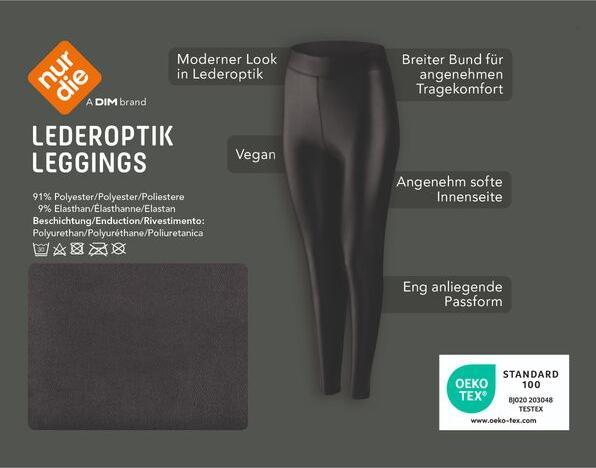 Produktbild Nur Die Lederoptik Leggings (32, 33, 34)