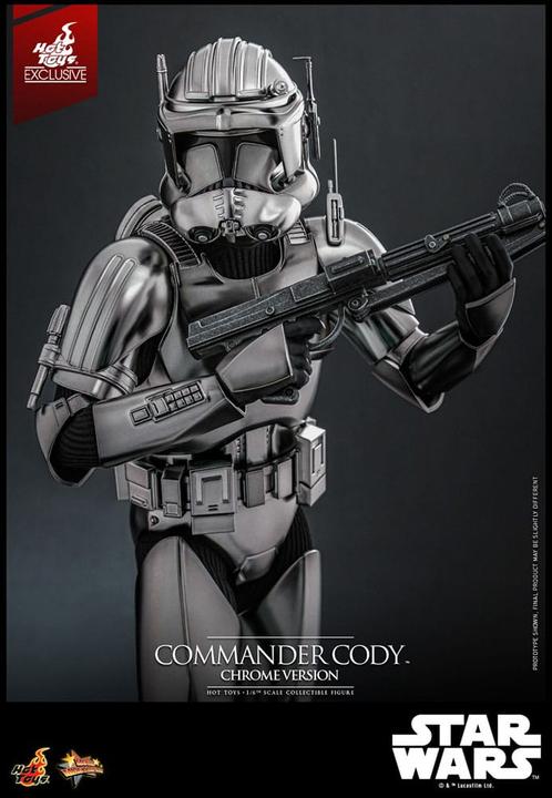 Produktbild Hot Toys Star Wars Movie Masterpiece Actionfigur 1/6 Commander Cody (Chrome Version) Exclusive 30 cm
