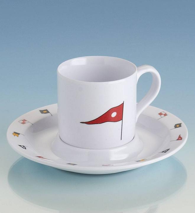 Image du produit Compass Vaisselle de bord "Regatta", tasse à espresso avec soucoupe