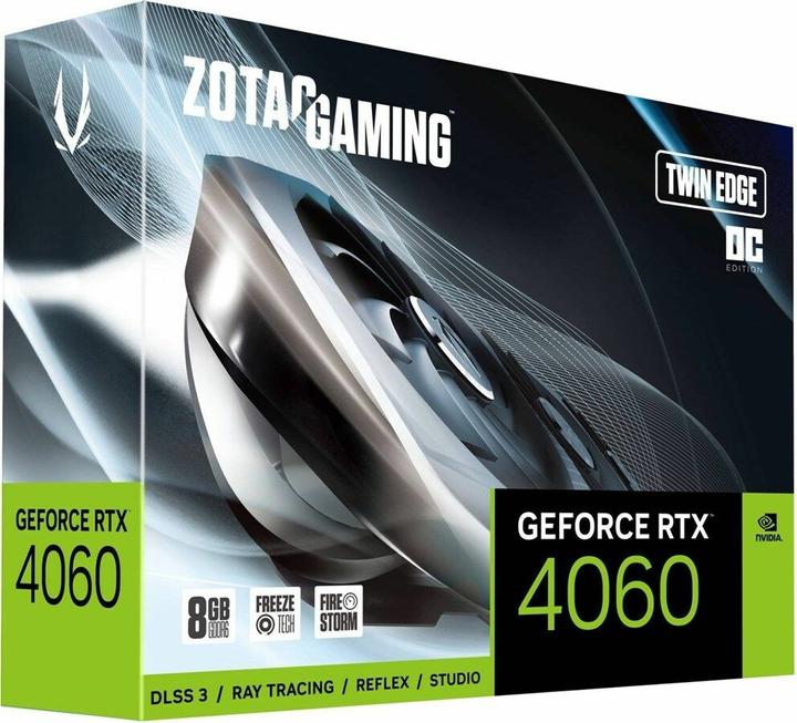 Actual product image Zotac GAMING GeForce RTX 4060 Twin Edge OC 8GB 1xHDMI 3xDP (8 GB)