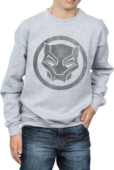 Image du produit - Sweat BLACK PANTHER DISTRESSED ICON - Garçon (152, 158)