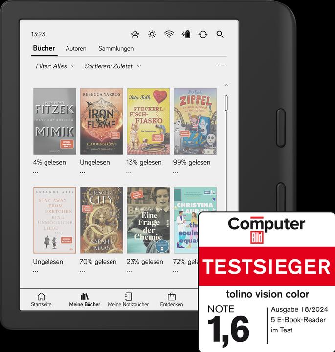 Produktbild tolino Vision Color (7", 32 GB, Schwarz)