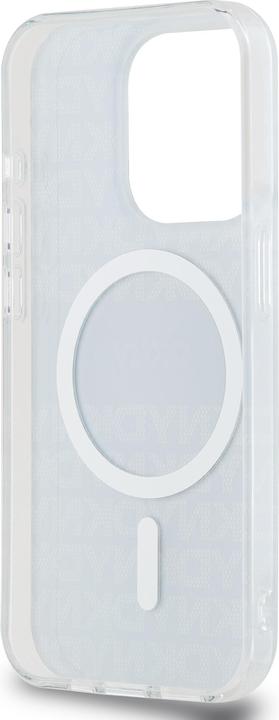 Actual product image DKNY PC/TPU Repeat Pattern Tonal Stripe Magsafe Case for iPhone 15 Pro Black (Apple iPhone 15 Pro)