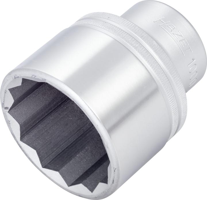 Actual product image HAZET Socket ∙ 12-point 1000Z-50 ∙ Square, hollow 20 mm (3/4 inch) ∙ Outside 12-point profile ∙ 50 … (50 mm)
