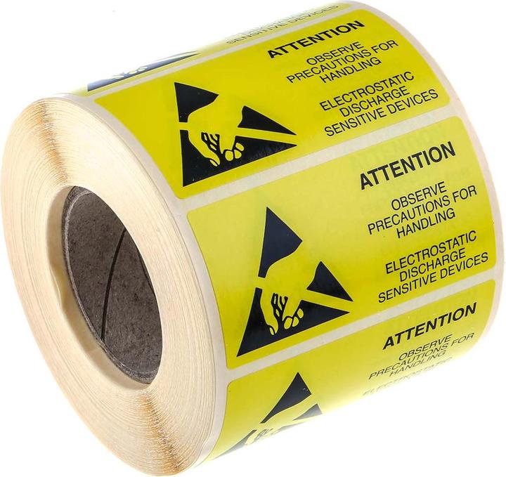 Produktbild Rs Pro ESD Warnetikett 75X38MM