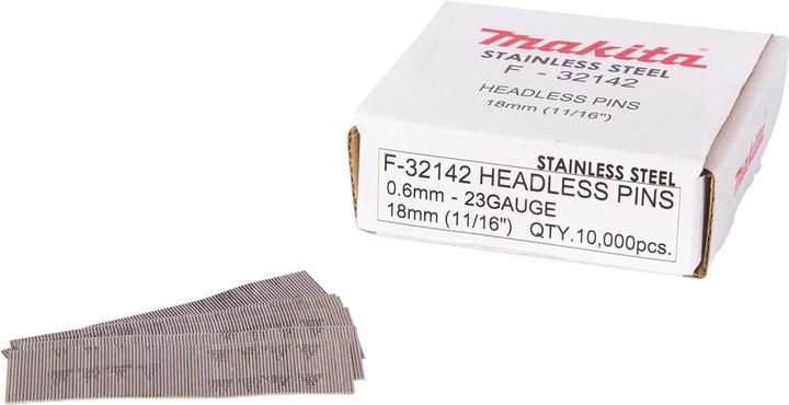 Actual product image Makita Pin 0.6x18mm INOX