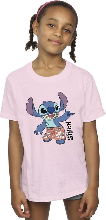 Actual product image Disney Girls Lilo & Stitch Bermuda Shorts Cotton T-Shirt (140, 146)