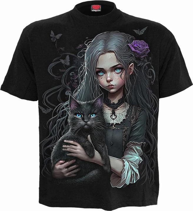 Actual product image Spiral Unisex Adult Goth Familiar T-Shirt (XXL)