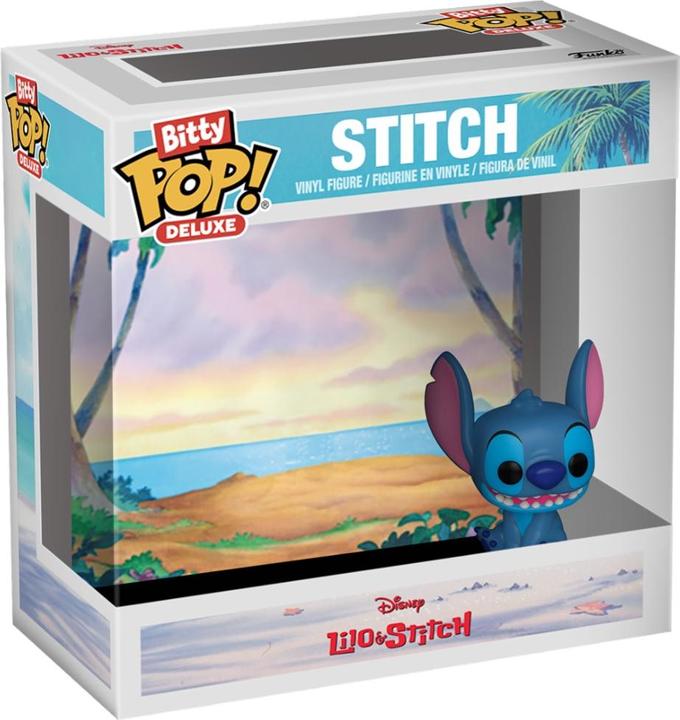 Actual product image Funko Disney Bitty POP! deluxe vinyl figures Stitch(Beach) Display (12) 2.5 cm
