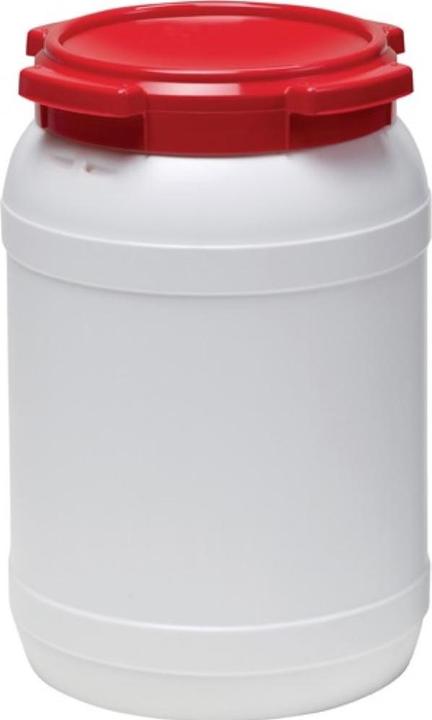 Immagine prodotto HP Autozubehör Contenitore a collo largo 20,0 l PE bianco con coperchio rosso senza maniglie diametro bocca di