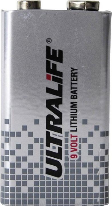 Immagine prodotto Ultralife Batteria a blocco da 9 V al litio U9V (10 pz., 9V Block, 1200 mAh)