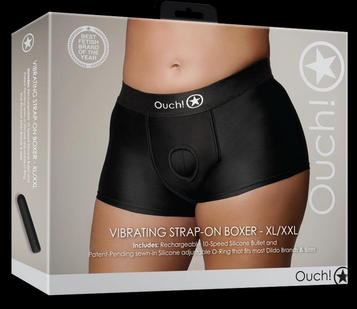 Image du produit Ouch! Vibrating Strap-on Boxer - XL/XXL