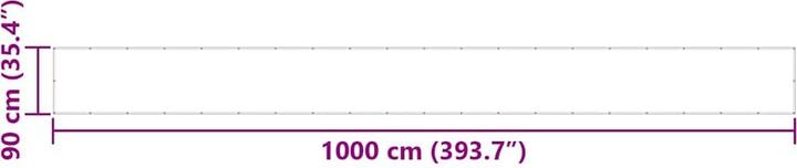 Immagine prodotto VidaXL Schermo privacy per balcone a righe bianche e gialle (1000 cm)