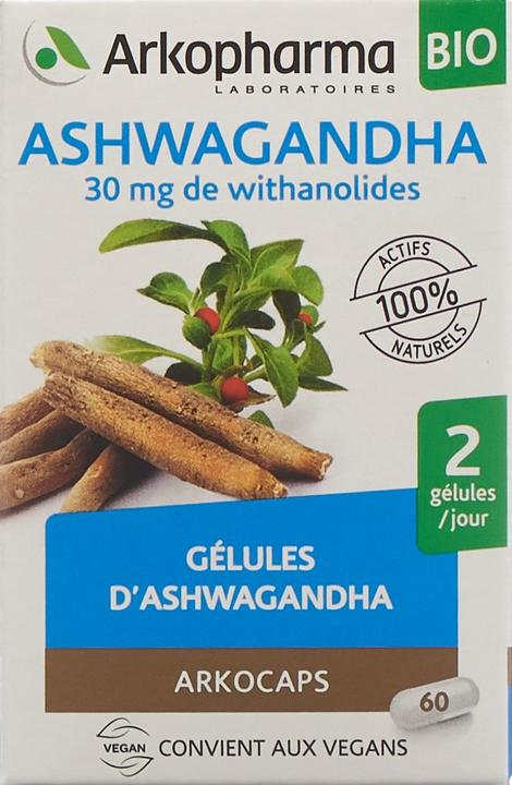 Produktbild Arkopharma Arkocaps Bio Ashwagandha Kapseln (60 Stück, Kapseln, 68 g)