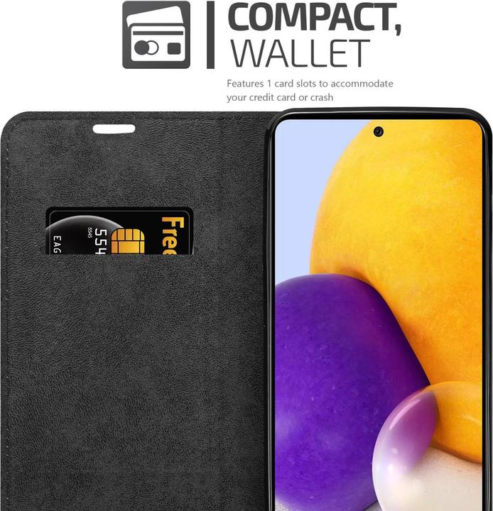 Produktbild Cadorabo Hülle für Samsung Galaxy A73 5G im Book Invis. Magnet Style (Samsung Galaxy A73 5G)