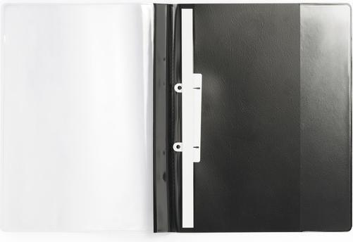 Produktbild Durable Schnellhefter DURAPLUS de Luxe, DIN A4, schwarz aus extra starker Folie, transparenter Vorderdeckel (A4, 25 x)
