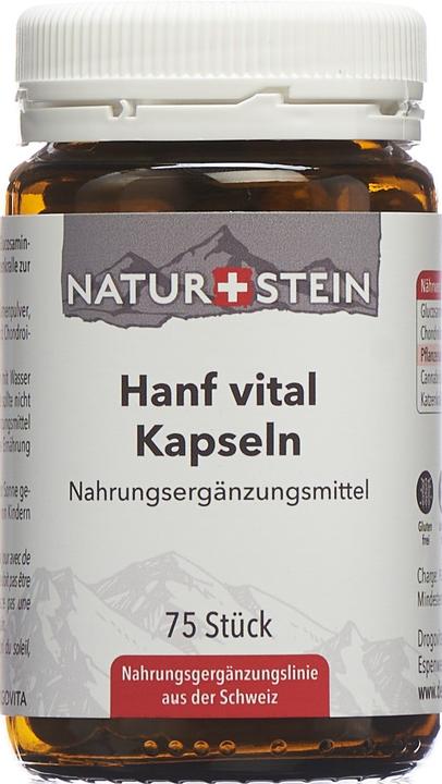 Actual product image Naturstein Hemp Vital (75 Piece, Capsules, 163 g)