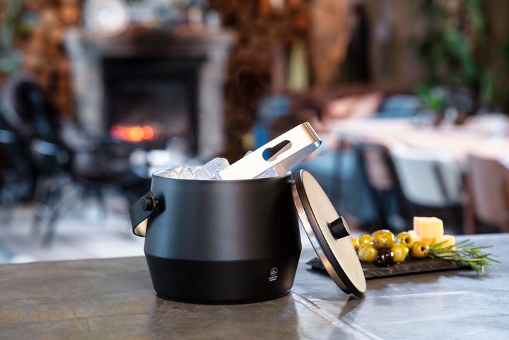 Actual product image Leopold Vienna Ice bucket 1l double wall.black matt