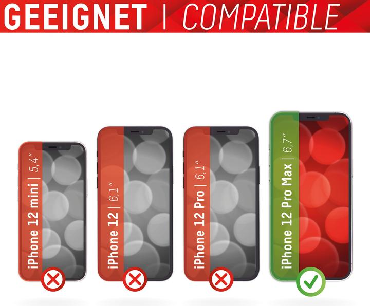 Image du produit Displex Real Glass, Full Cover Panzerglas (1 pièce(s), Apple iPhone 12 Pro Max)