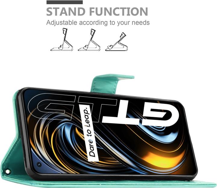 Productafbeelding Cadorabo Bloem Boek hoesje voor Realme GT / GT Neo 2T / Q3 PRO (Realme GT Neo 2T, Realme Q3 Pro 5G)