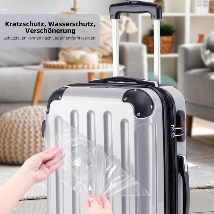 Produktbild Beibye Zwillingsrollen 2048 Hartschale Trolley, Silber, XL (115 l, L (90 - 115l))