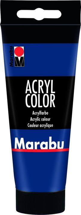 Marabu Acrylfarbe Acryl Color 100 ml, Dunkelblau (Dunkelblau, 100 ml)