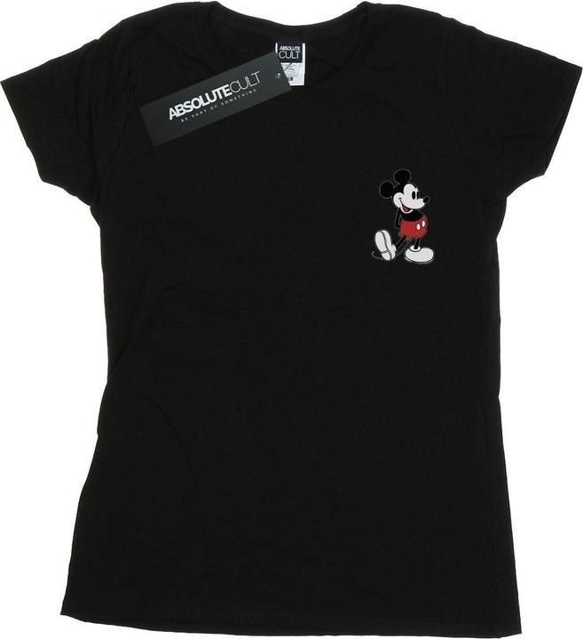 Actual product image Disney Womens/Ladies Mickey Mouse Kickin Retro Chest Cotton T-Shirt (M)