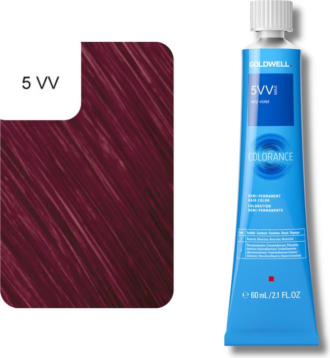 Actual product image Goldwell Colorance Tube Demi-Permanente (5VV very violet)