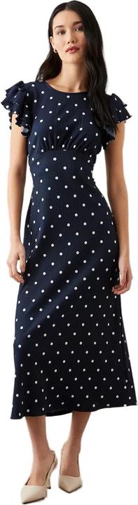 Image du produit Dorothy Perkins Womens/Ladies Empire Spotted Ruffle Midi Robe (44 D)