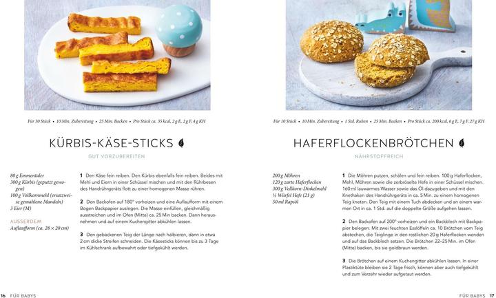 Produktbild Zuckerfreie Snacks für Babys und Kleinkinder (Deutsch, Lena Merz, Annina Schäflein, 2022)