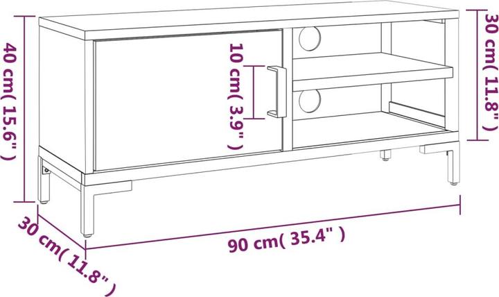 Image du produit VidaXL Serdal (90 x 30 x 40 cm)