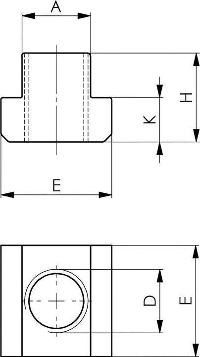 Actual product image Amf T slot block