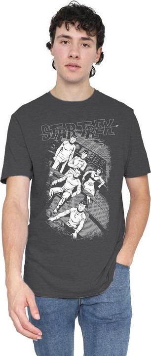 Actual product image Unisex Adult Tilted Bridge Retro T-Shirt (XL)