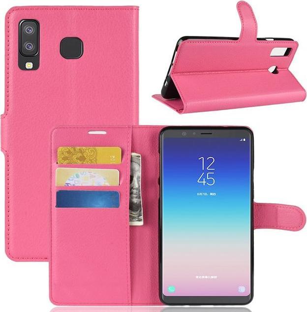 Actual product image MU Classic Litchi Leather Bookcover Series (Samsung Galaxy A8 Star)